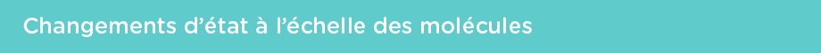 Changement d'état à l'échelle des molécules